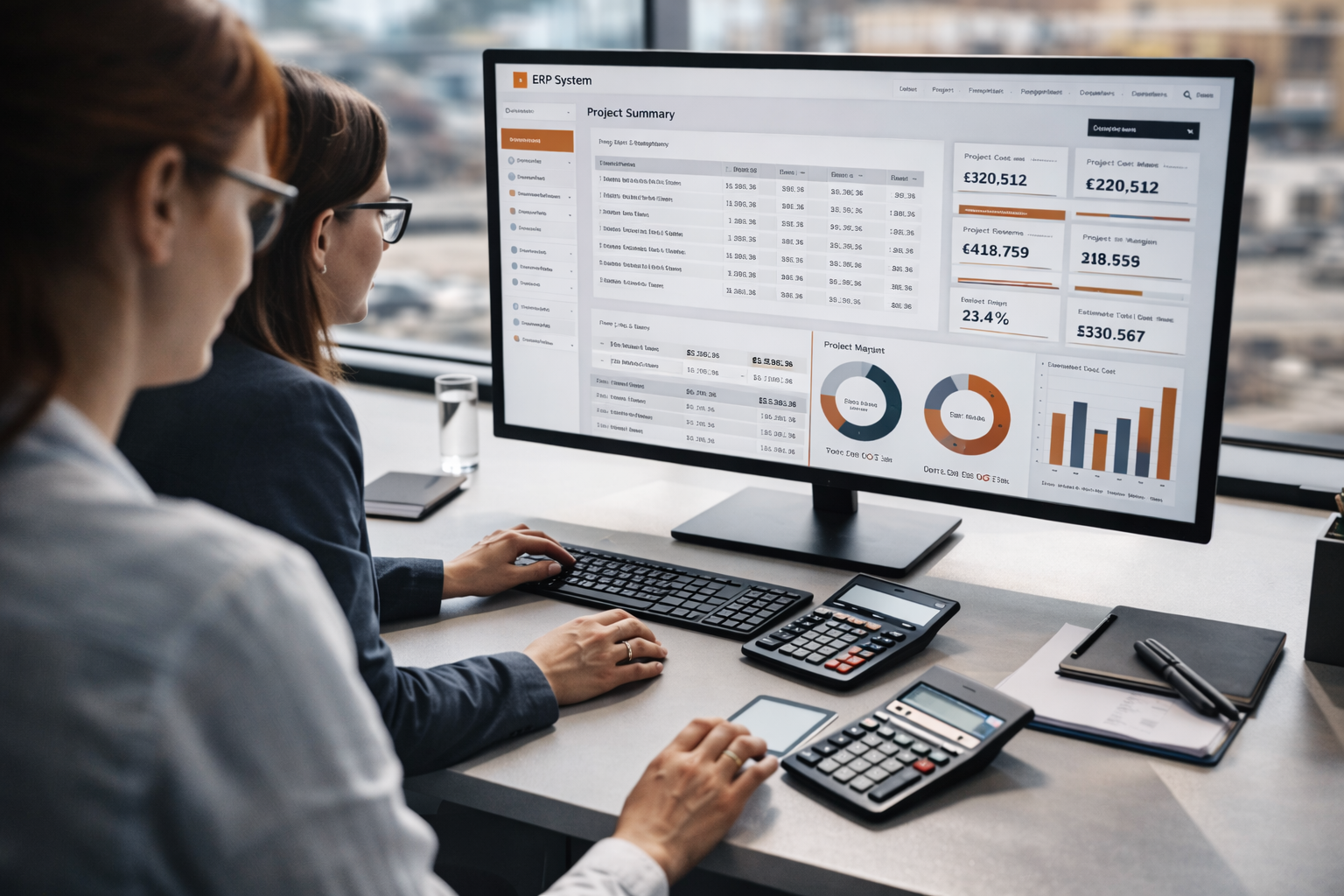 ERP System - Projektcontrolling und Finanzdashboard
